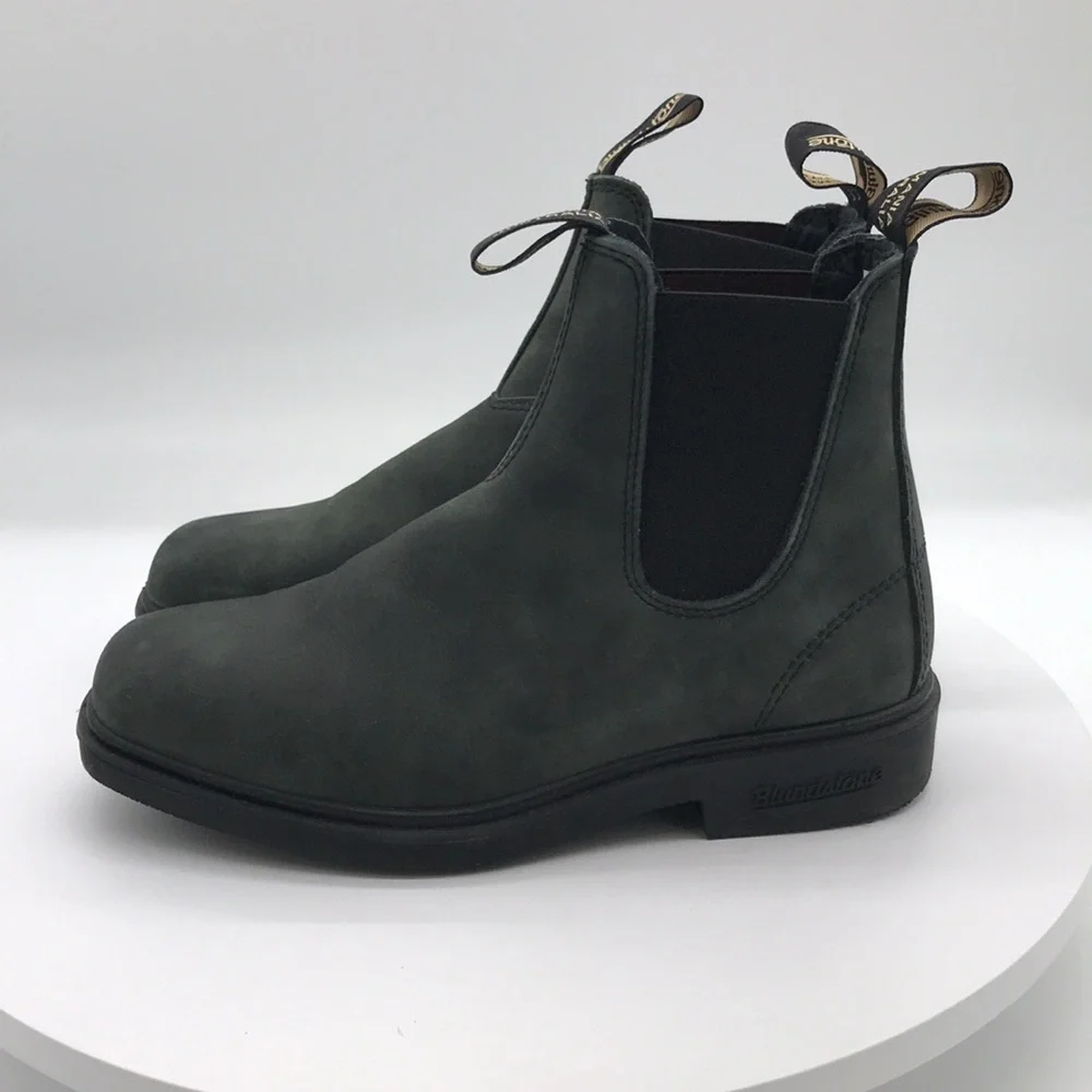 Blundstone Mens Chelsea Boots in Dark Green 7.5 US